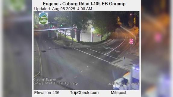 Traffic Cam Eugene: Coburg Rd at I-105 EB Onramp