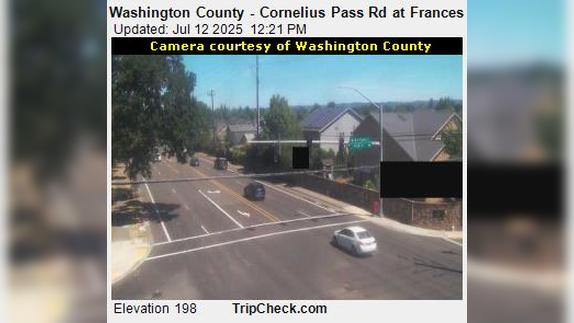 Traffic Cam Hillsboro: Washington County - Cornelius Pass Rd at Frances St