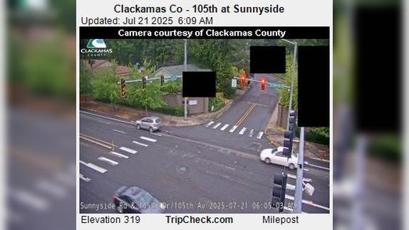 Traffic Cam Harmony: Clackamas Co - 105th at Sunnyside