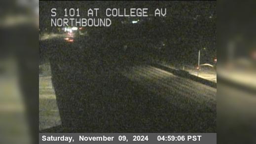 Traffic Cam Santa Rosa › South: TV141 -- US-101 : College Avenue