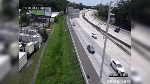 Traffic Cam Jacksonville: I-10 East of Edgewood Ave