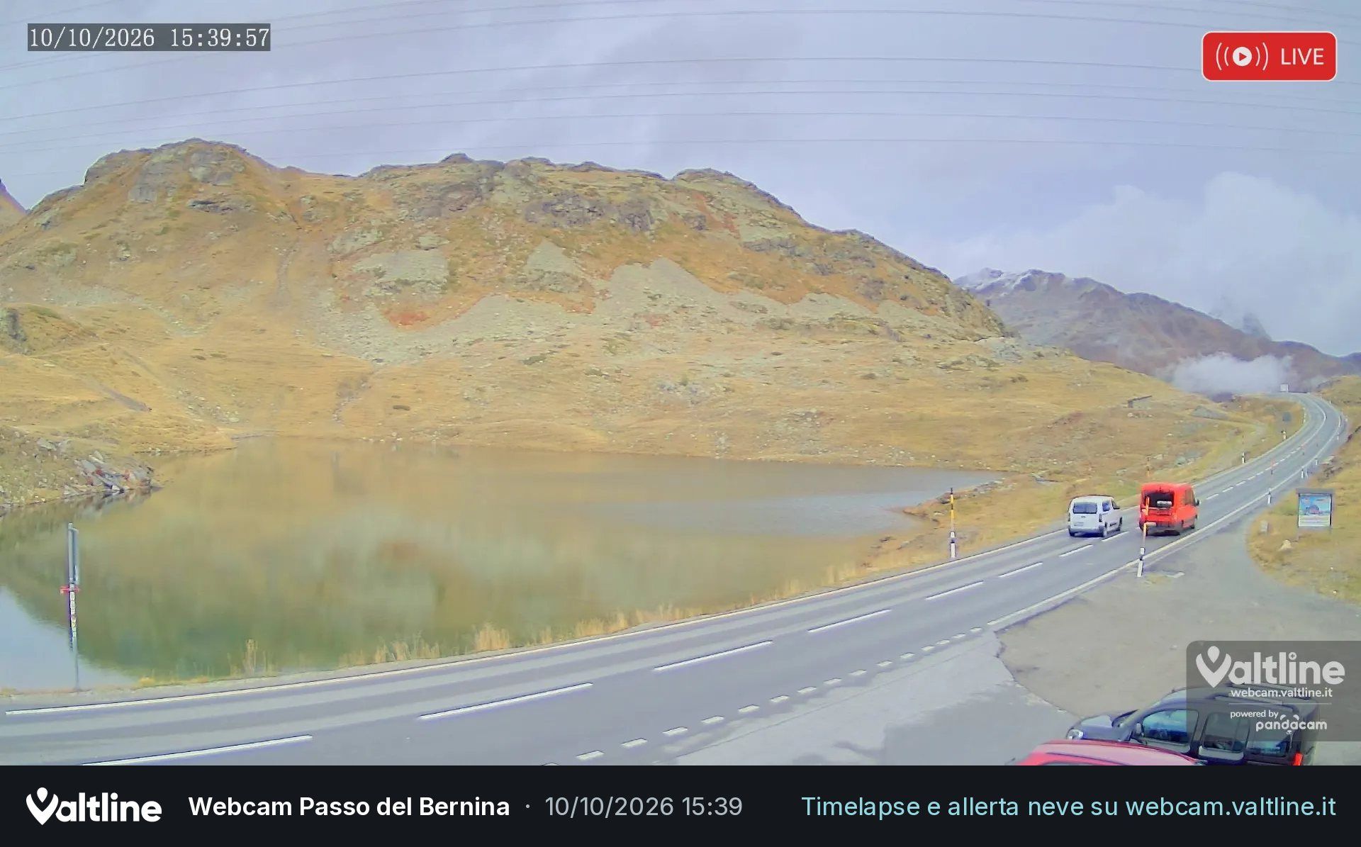 Puschlav: Webcam PASSO BERNINA