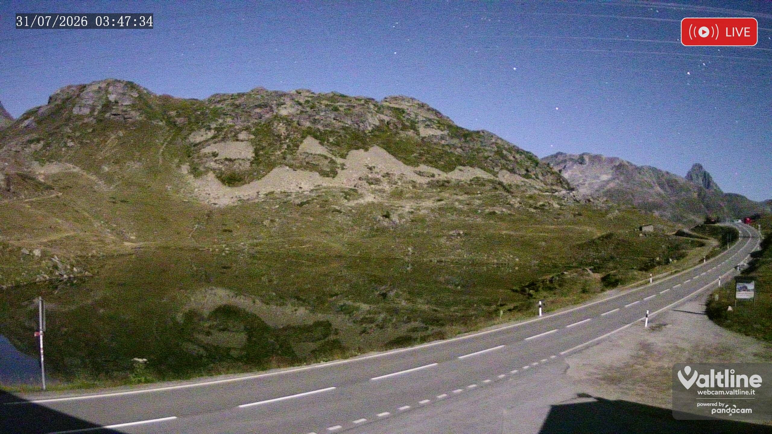Puschlav: Webcam PASSO BERNINA
