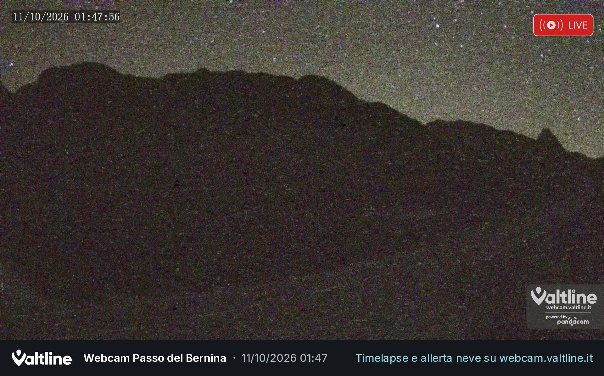 Puschlav: Webcam PASSO BERNINA