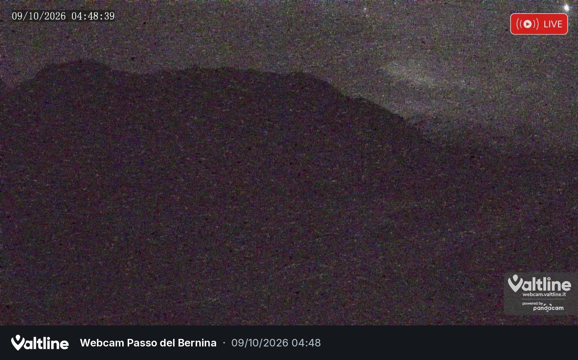 Puschlav: Webcam PASSO BERNINA