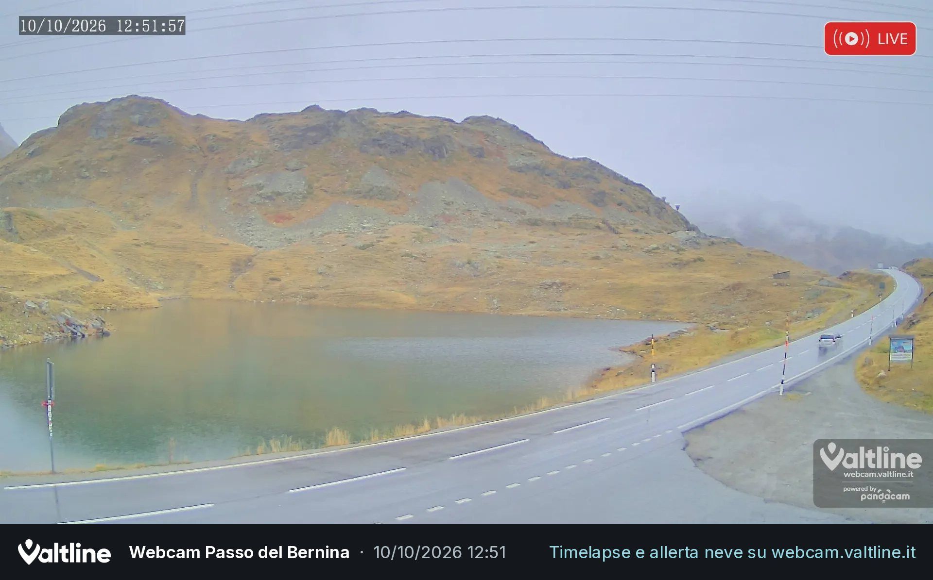 Puschlav: Webcam PASSO BERNINA