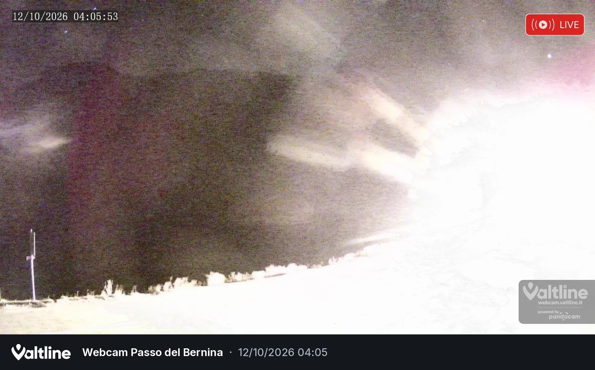 Puschlav: Webcam PASSO BERNINA