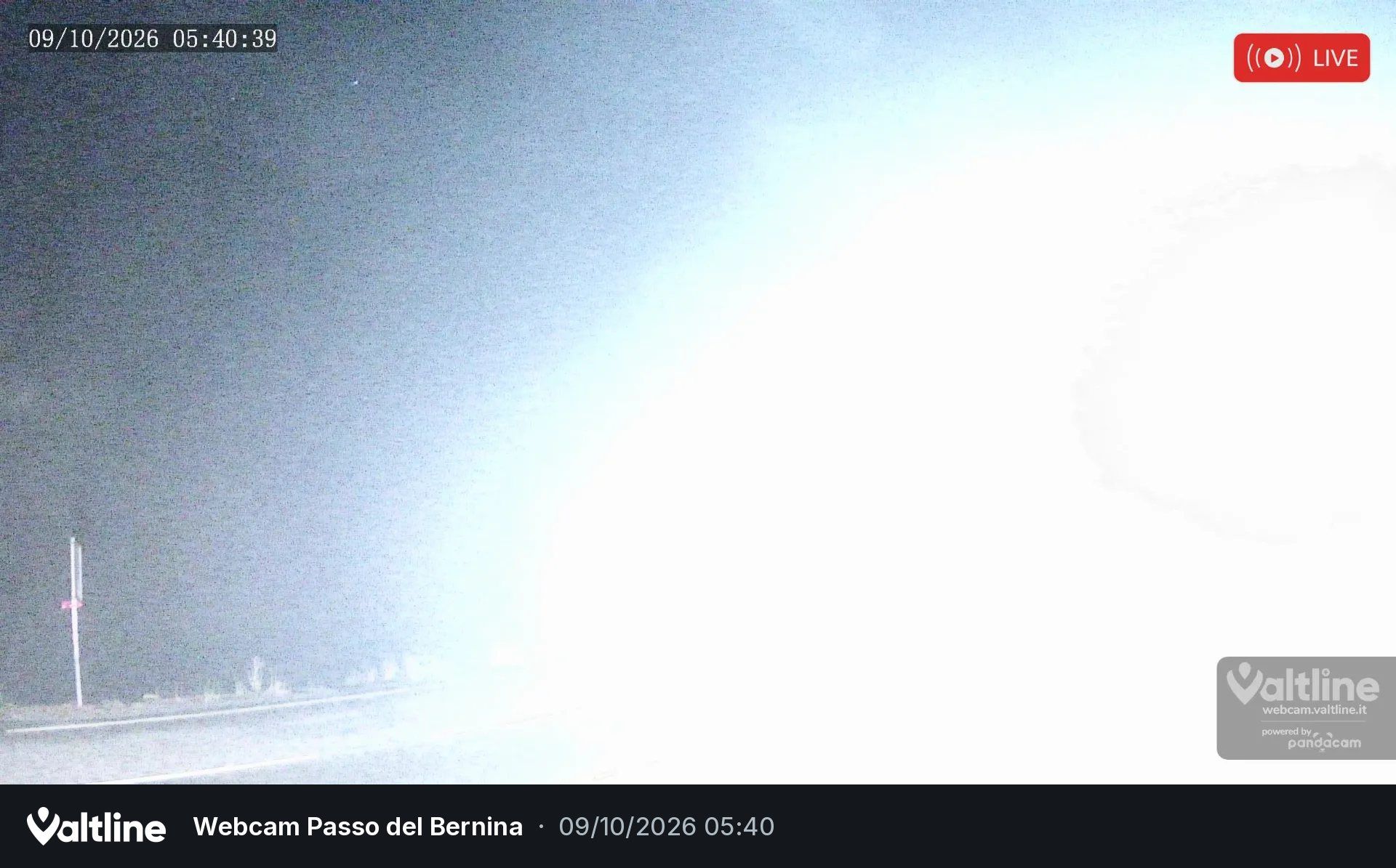 Puschlav: Webcam PASSO BERNINA