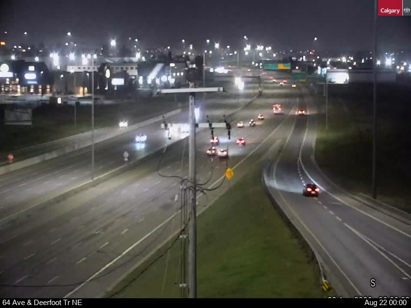 Traffic Cam Skyline West: 64 Avenue - Deerfoot Trail NE