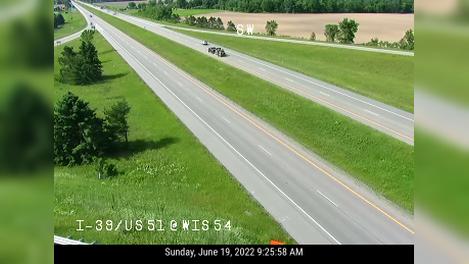 Traffic Cam Plover: I-39 / US 51 @ WI 54