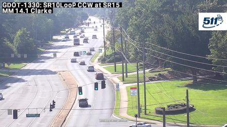 Traffic Cam Athens-Clarke County Unified Government: GDOT-CCTV-SR10-01439-CCW-01--1