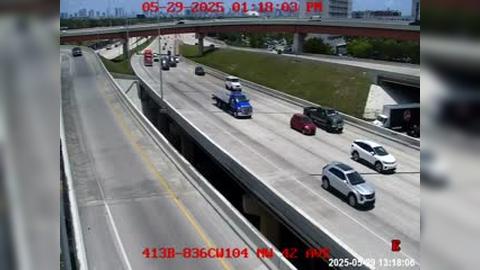 Traffic Cam Miami: 413A) SR-836 at NW 42nd Ave