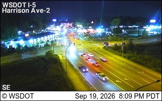 Traffic Cam Centralia: I-5 at MP 82.7: Harrison Ave #2