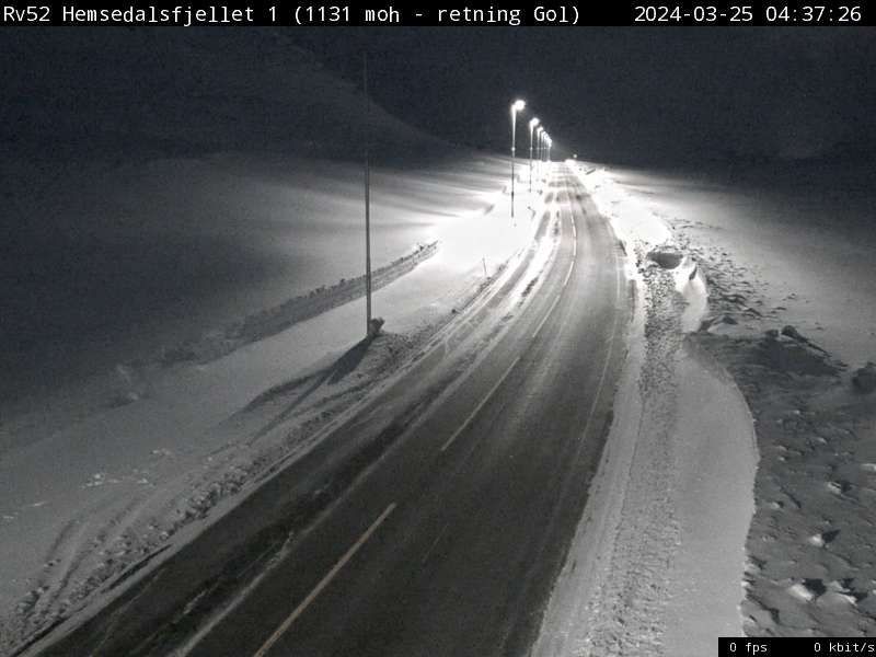 Traffic Cam Hemsedal: R52 Hemsedalsfjellet (Gol)