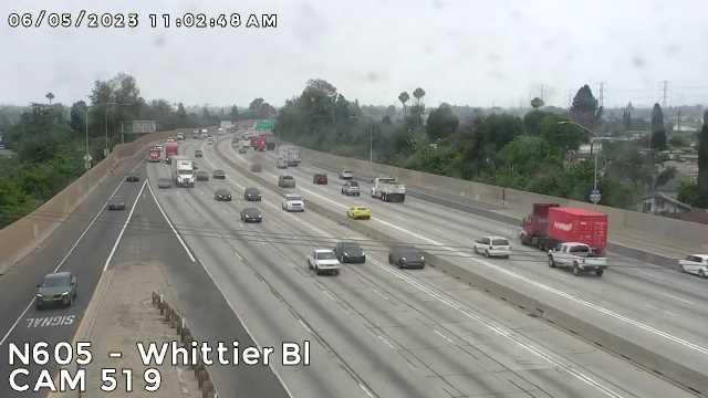 Traffic Cam West Whittier › North: Camera 519 :: N605 - WHITTIER BLVD: PM 13.4