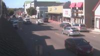 Letzte Tageslichtansicht von Fortuna: Main Street downtown − CA