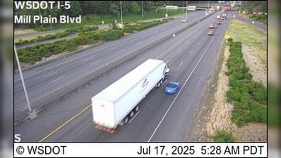 Traffic Cam Vancouver: I-5 at MP 1.1: Mill Plain Blvd