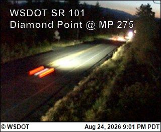 Traffic Cam Gardiner › North: US 101 at MP 274.6: Diamond Point