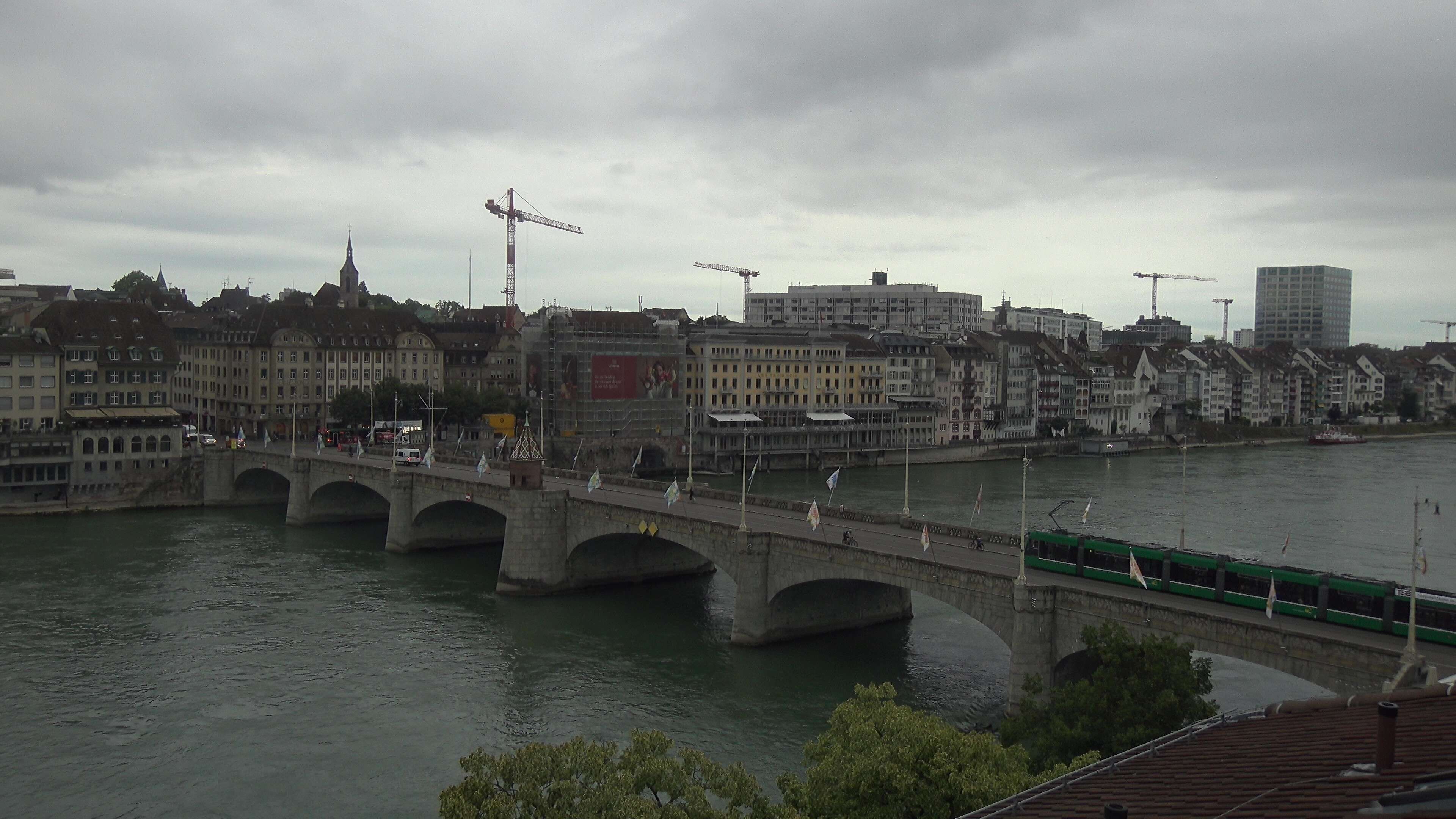 Basel: Middle Bridge, Basel - Martinskirche - Rhine Promenade - Pfalz - Basel Minster - Peterskirche - Wettsteinbrücke - Universität Basel - Spalentor