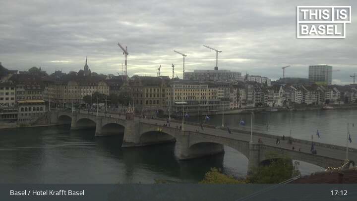 Basel: Martinskirche - Peterskirche - Middle Bridge, Basel - Basel Minster - Pfalz - Universität Basel - Spalentor - Rhine Promenade - Wettsteinbrücke