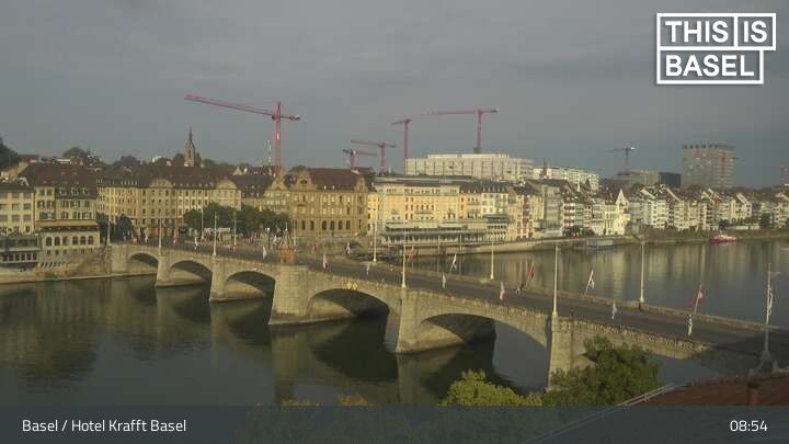 Basel: Martinskirche - Peterskirche - Middle Bridge, Basel - Basel Minster - Pfalz - Universität Basel - Spalentor - Rhine Promenade - Wettsteinbrücke