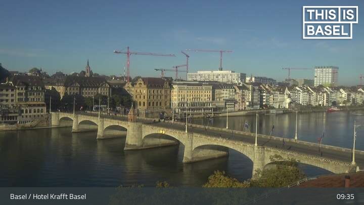 Basel: Martinskirche - Peterskirche - Middle Bridge, Basel - Basel Minster - Pfalz - Universität Basel - Spalentor - Rhine Promenade - Wettsteinbrücke