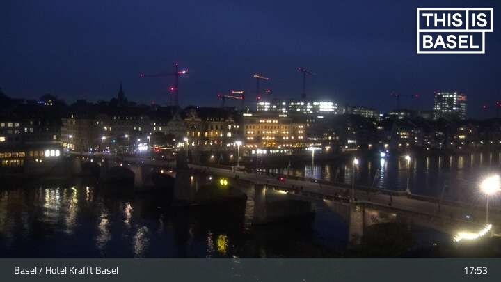 Basel: Martinskirche - Peterskirche - Middle Bridge, Basel - Basel Minster - Pfalz - Universität Basel - Spalentor - Rhine Promenade - Wettsteinbrücke