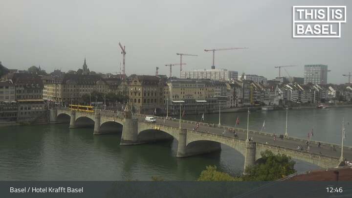 Basel: Martinskirche - Peterskirche - Middle Bridge, Basel - Basel Minster - Pfalz - Universität Basel - Spalentor - Rhine Promenade - Wettsteinbrücke