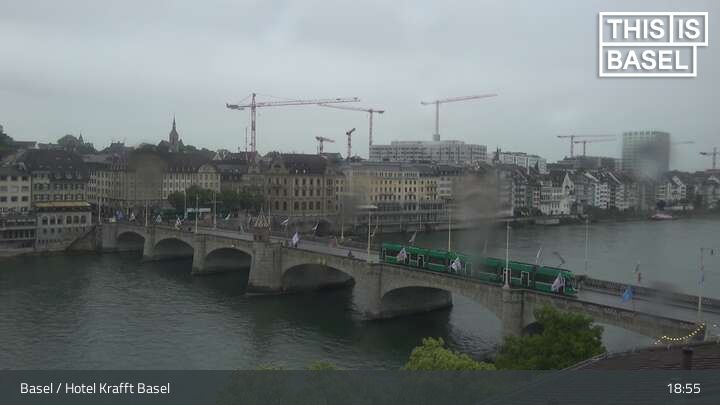 Basel: Martinskirche - Peterskirche - Middle Bridge, Basel - Basel Minster - Pfalz - Universität Basel - Spalentor - Rhine Promenade - Wettsteinbrücke