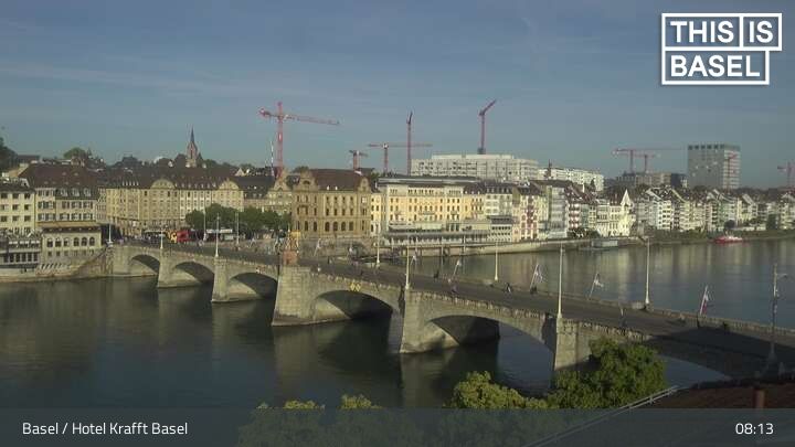 Basel: Martinskirche - Peterskirche - Middle Bridge, Basel - Basel Minster - Pfalz - Universität Basel - Spalentor - Rhine Promenade - Wettsteinbrücke