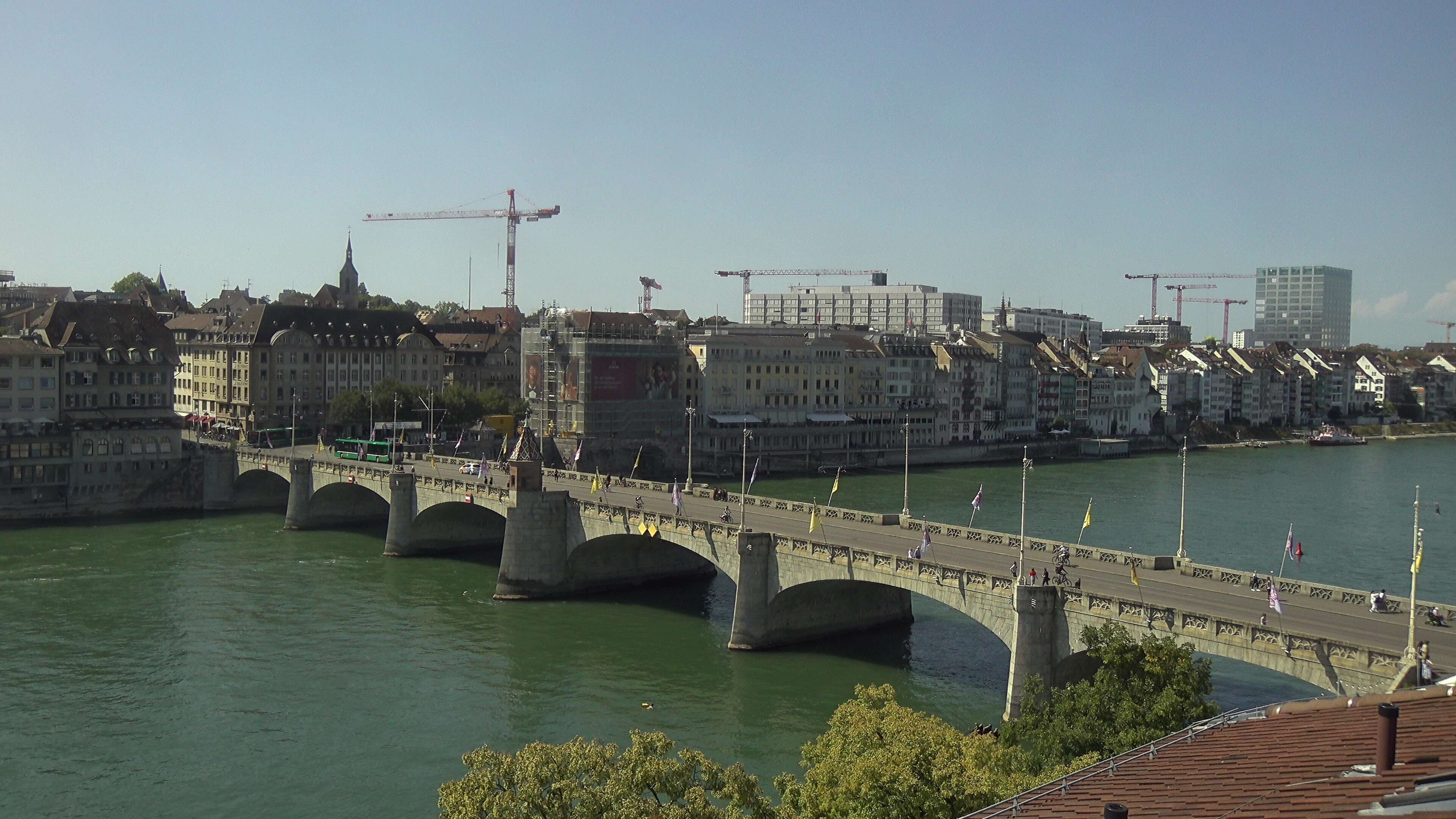 Basel: Middle Bridge, Basel - Martinskirche - Rhine Promenade - Pfalz - Basel Minster - Peterskirche - Wettsteinbrücke - Universität Basel - Spalentor