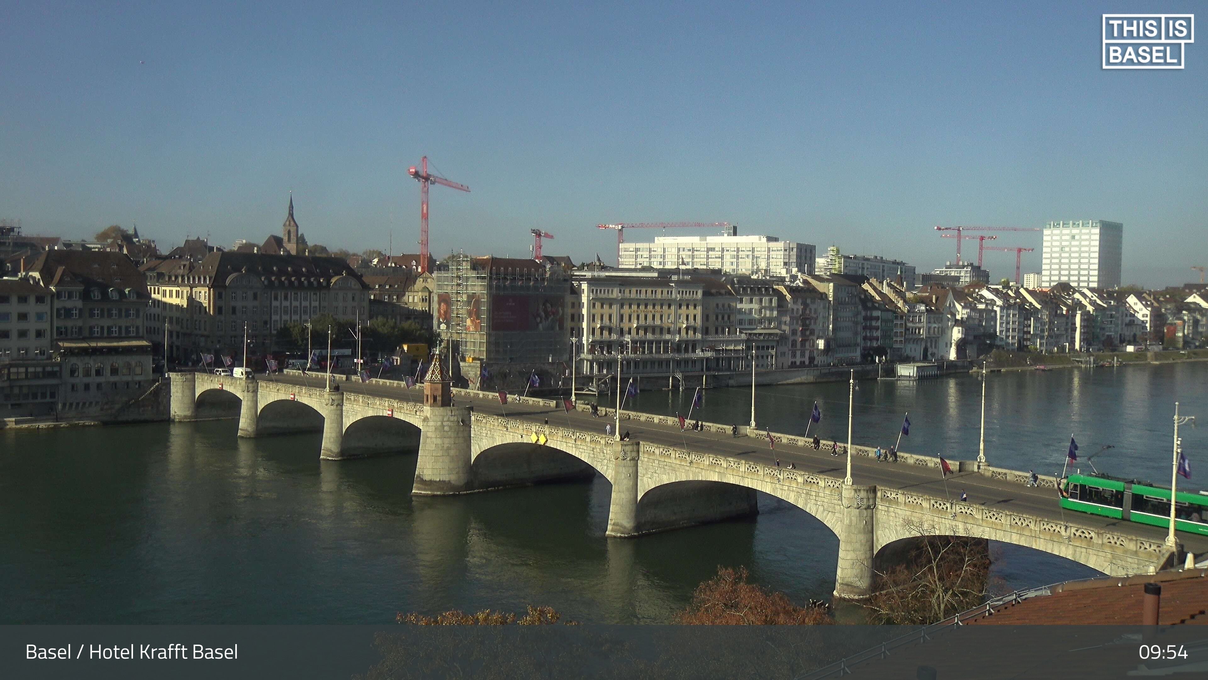 Basel: Middle Bridge, Basel - Martinskirche - Rhine Promenade - Pfalz - Basel Minster - Peterskirche - Wettsteinbrücke - Universität Basel - Spalentor