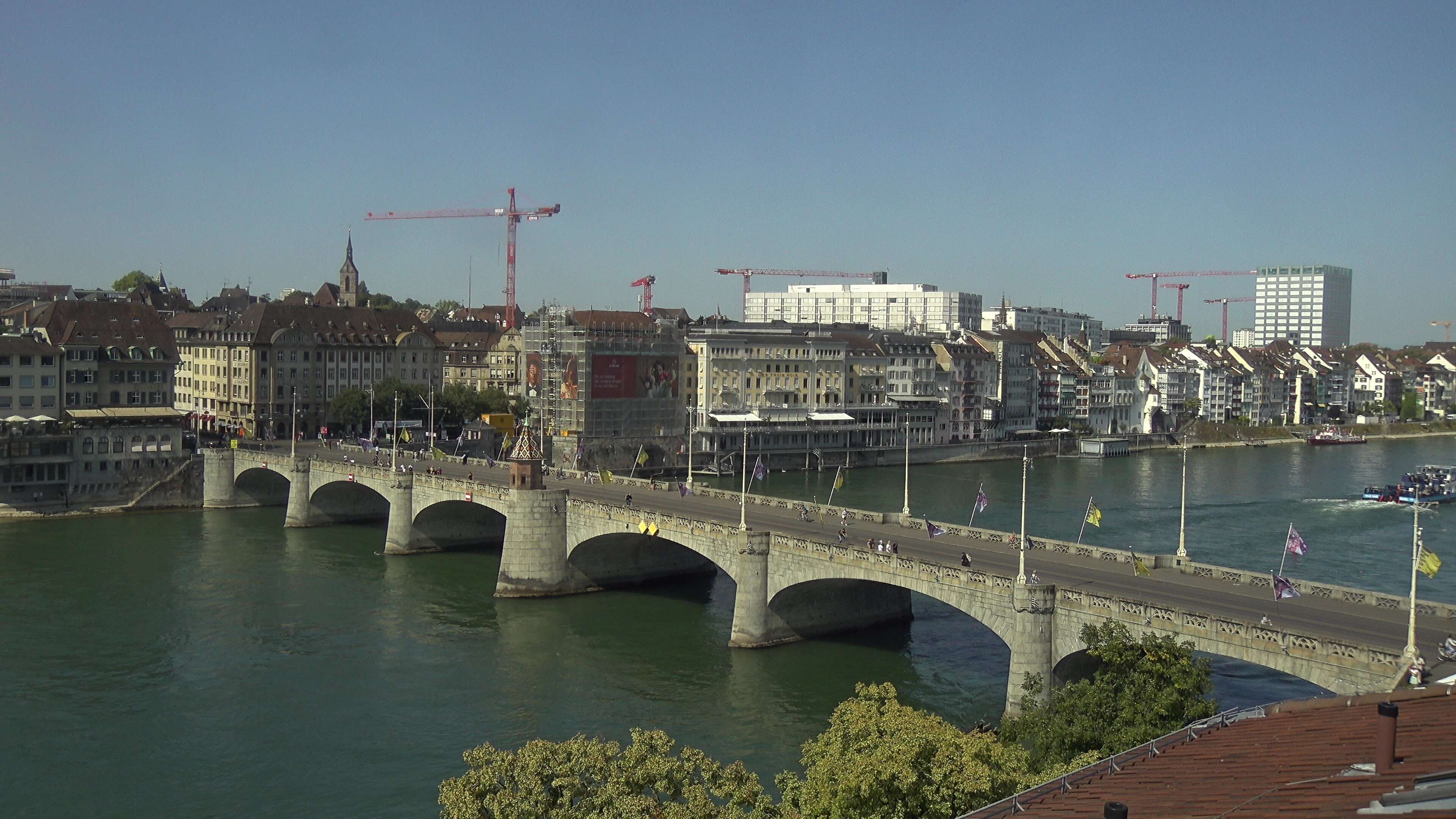 Basel: Middle Bridge, Basel - Martinskirche - Rhine Promenade - Pfalz - Basel Minster - Peterskirche - Wettsteinbrücke - Universität Basel - Spalentor