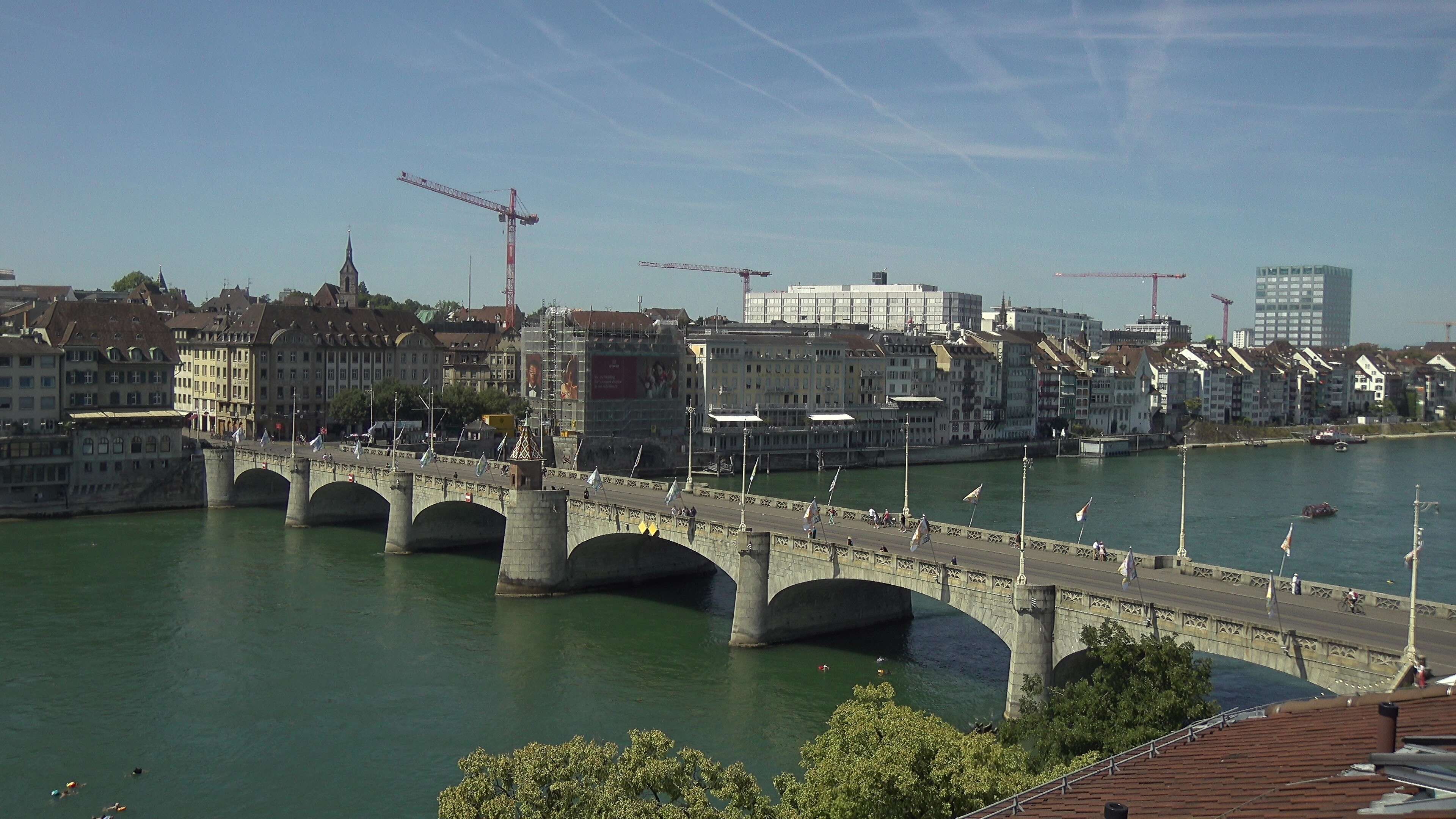 Basel: Middle Bridge, Basel - Martinskirche - Rhine Promenade - Pfalz - Basel Minster - Peterskirche - Wettsteinbrücke - Universität Basel - Spalentor