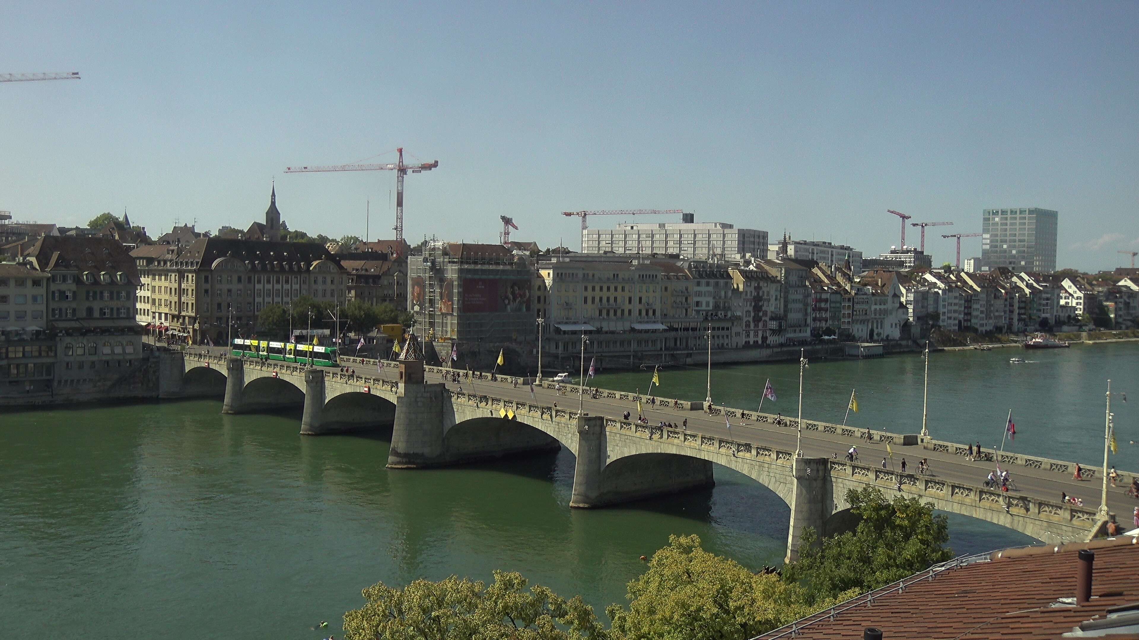 Basel: Middle Bridge, Basel - Martinskirche - Rhine Promenade - Pfalz - Basel Minster - Peterskirche - Wettsteinbrücke - Universität Basel - Spalentor