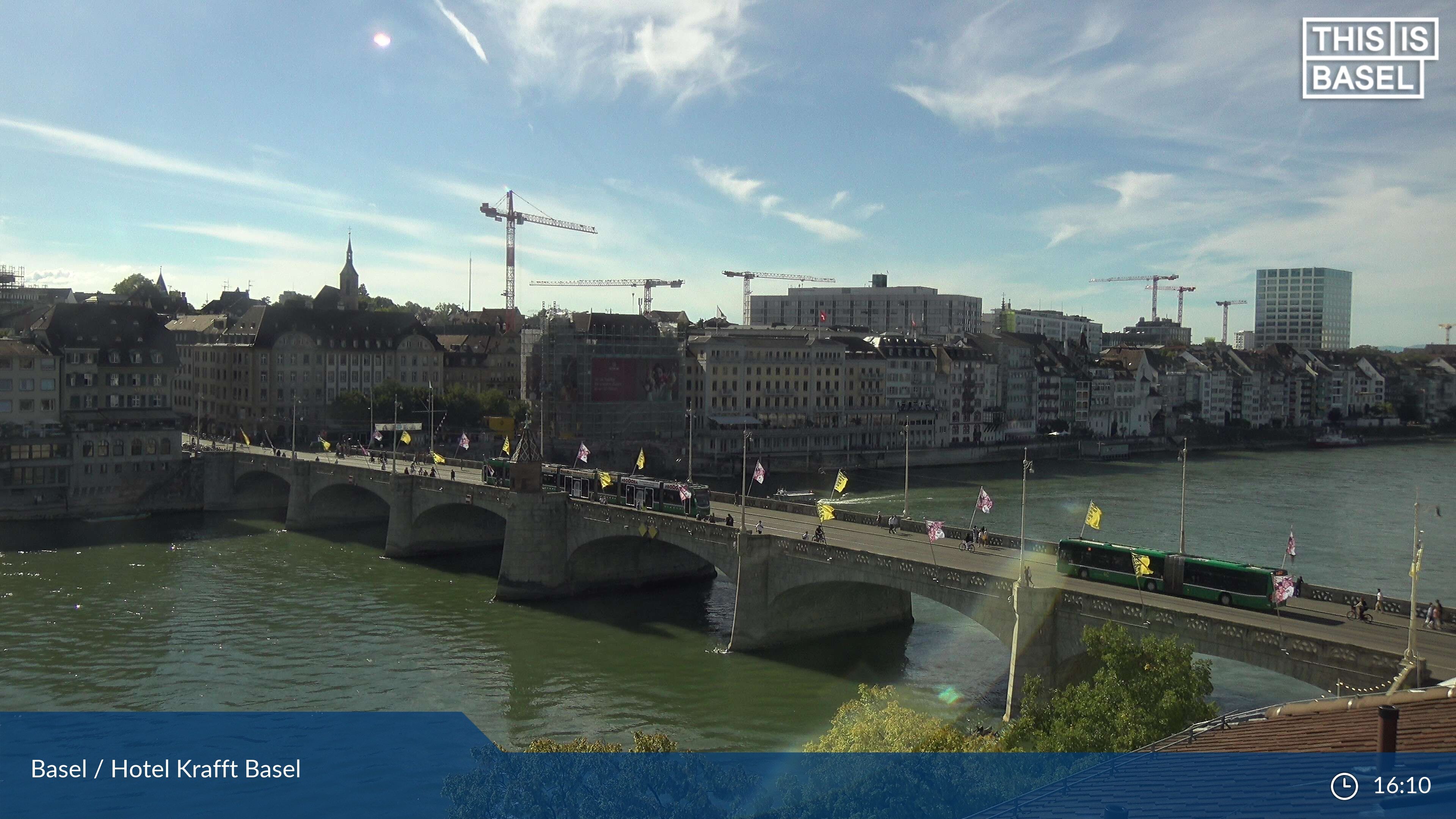 Basel: Middle Bridge, Basel - Martinskirche - Rhine Promenade - Pfalz - Basel Minster - Peterskirche - Wettsteinbrücke - Universität Basel - Spalentor