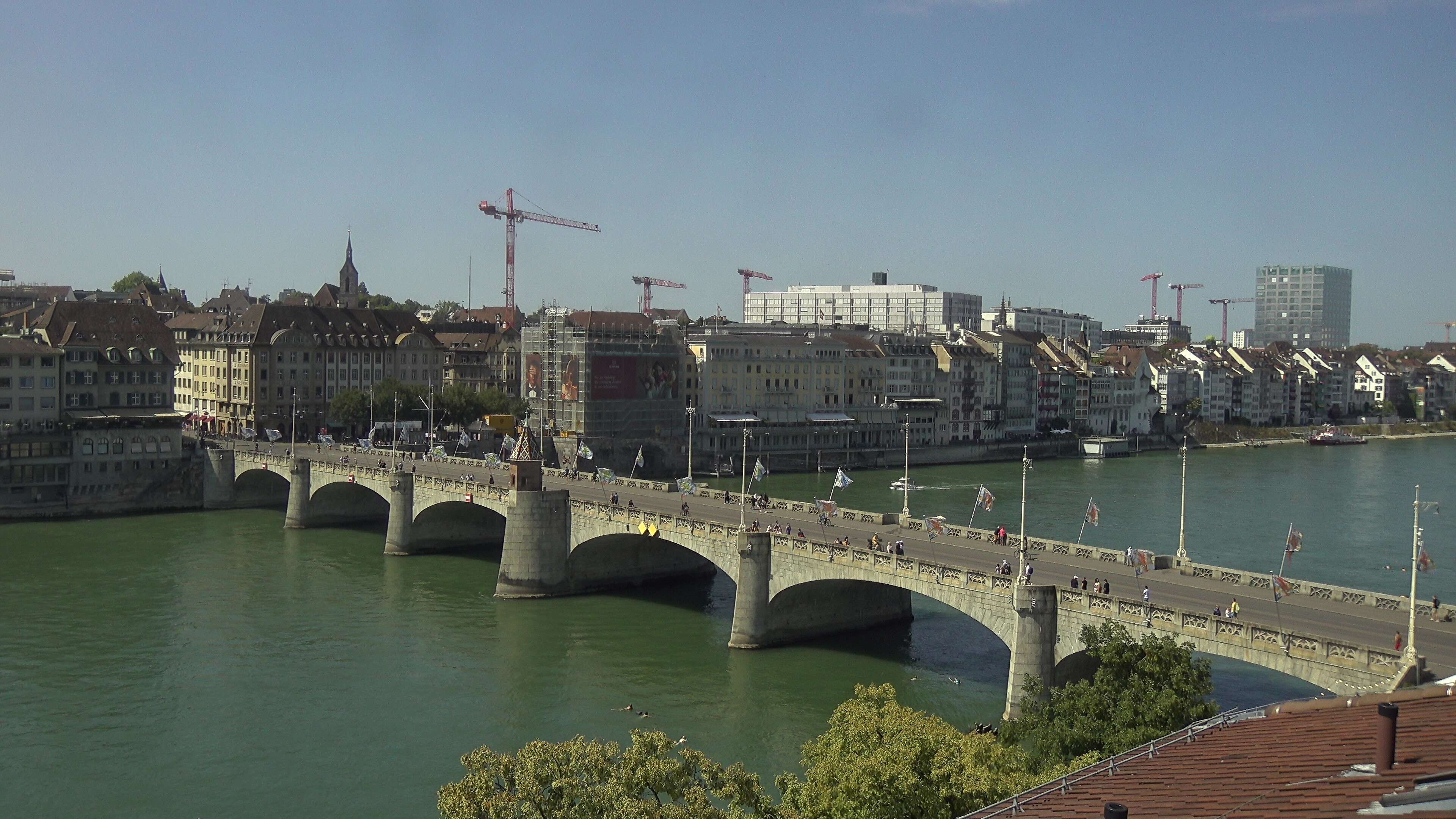 Basel: Middle Bridge, Basel - Martinskirche - Rhine Promenade - Pfalz - Basel Minster - Peterskirche - Wettsteinbrücke - Universität Basel - Spalentor