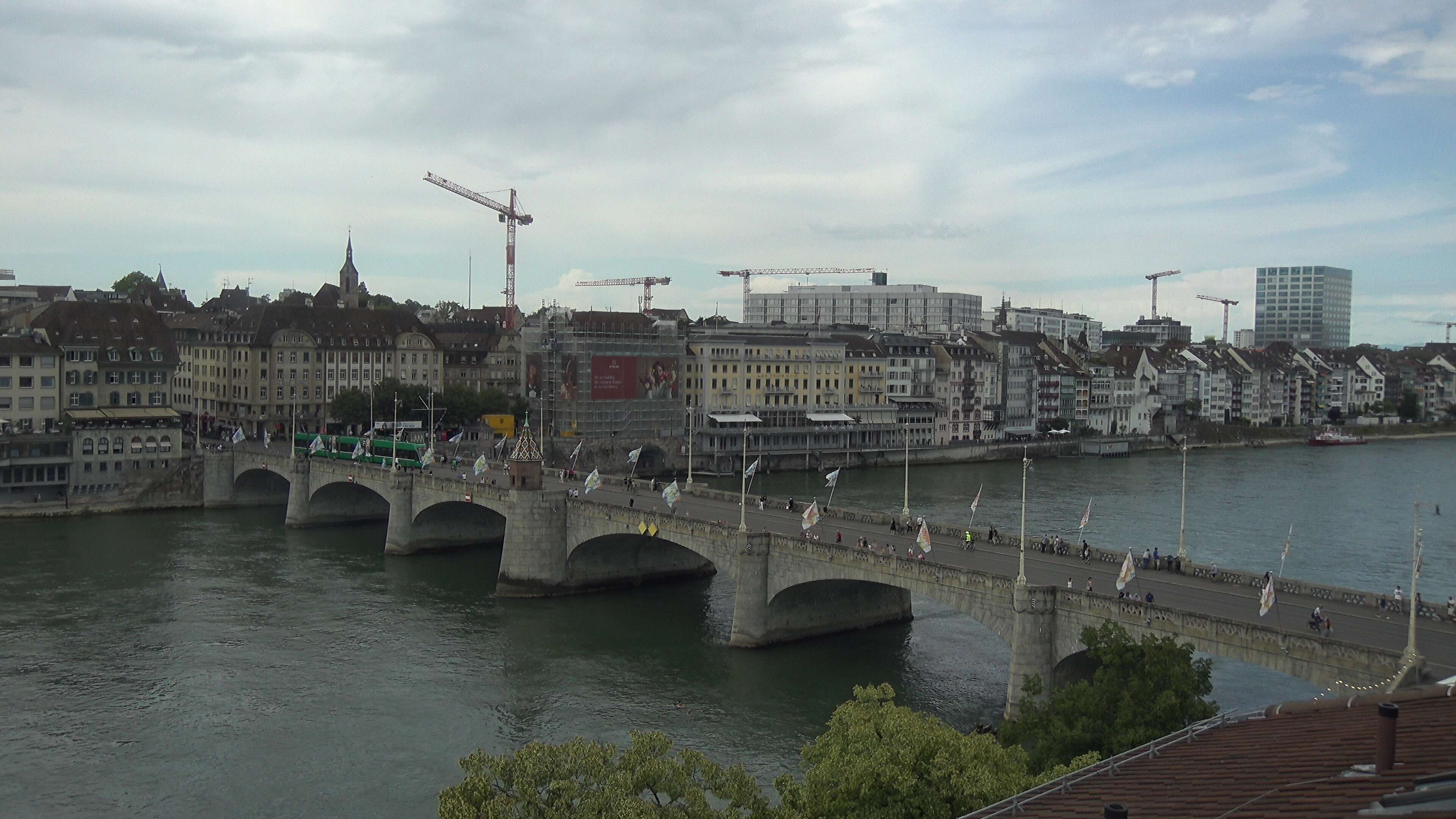 Basel: Middle Bridge, Basel - Martinskirche - Rhine Promenade - Pfalz - Basel Minster - Peterskirche - Wettsteinbrücke - Universität Basel - Spalentor