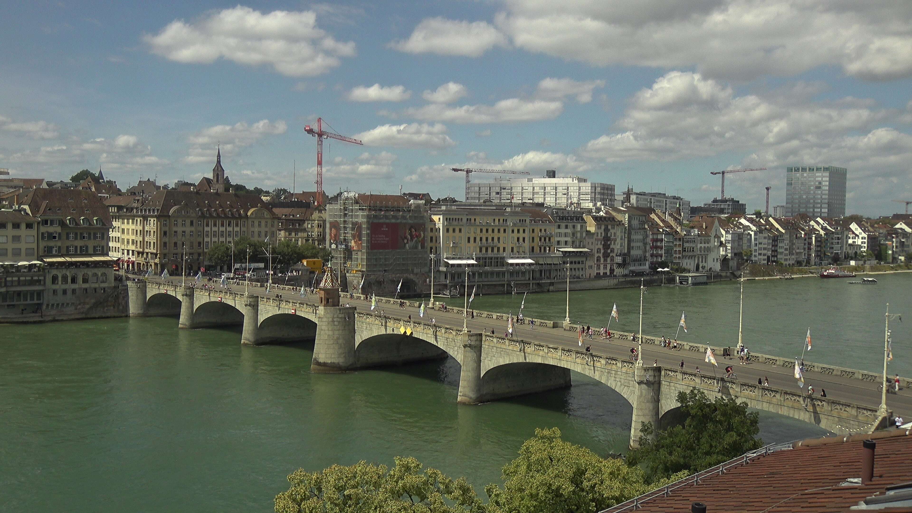 Basel: Middle Bridge, Basel - Martinskirche - Rhine Promenade - Pfalz - Basel Minster - Peterskirche - Wettsteinbrücke - Universität Basel - Spalentor