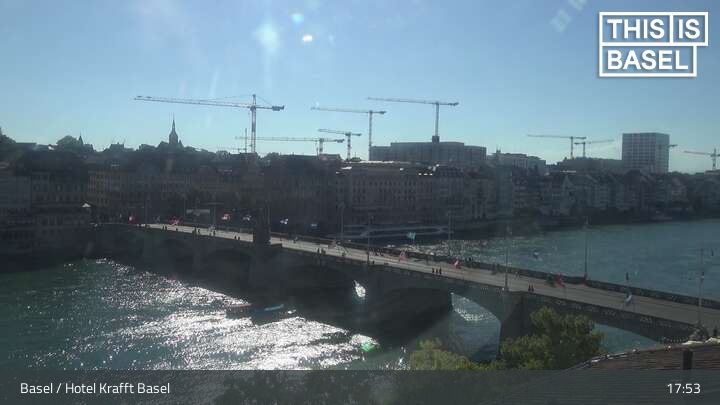 Basel: Martinskirche - Peterskirche - Middle Bridge, Basel - Basel Minster - Pfalz - Universität Basel - Spalentor - Rhine Promenade - Wettsteinbrücke
