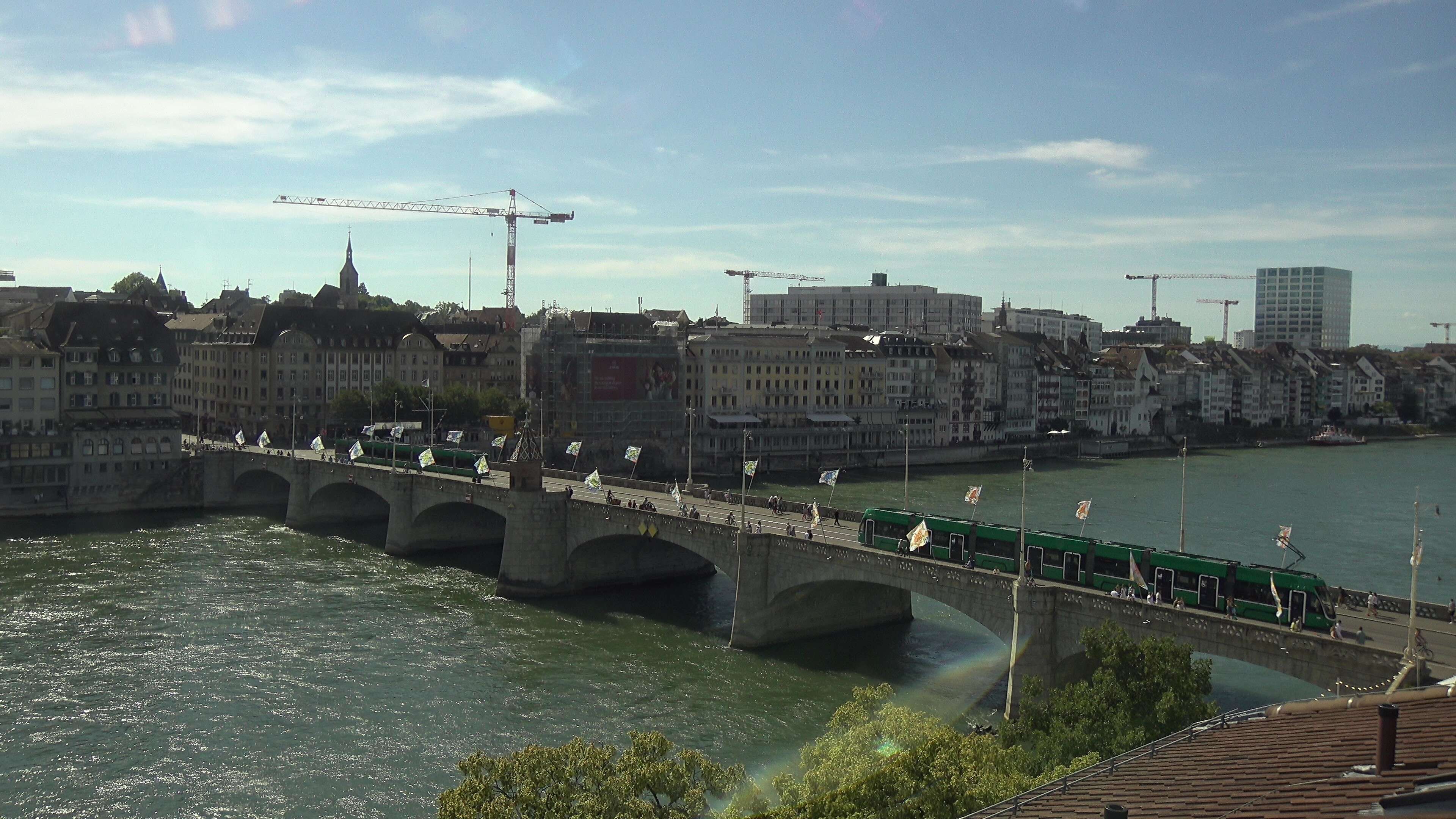 Basel: Middle Bridge, Basel - Martinskirche - Rhine Promenade - Pfalz - Basel Minster - Peterskirche - Wettsteinbrücke - Universität Basel - Spalentor