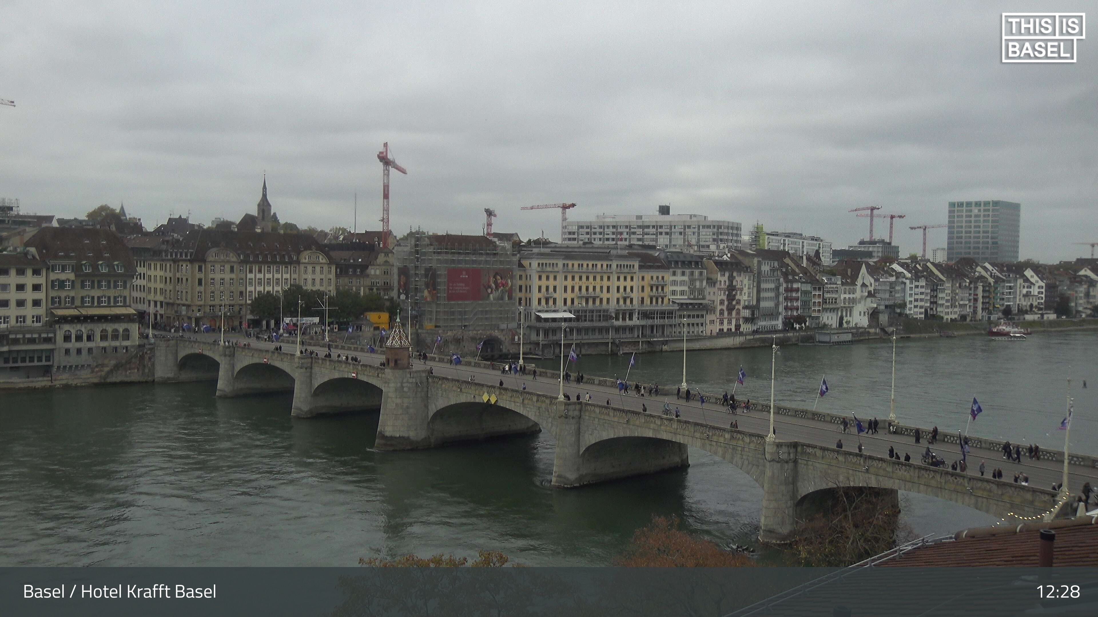 Basel: Middle Bridge, Basel - Martinskirche - Rhine Promenade - Pfalz - Basel Minster - Peterskirche - Wettsteinbrücke - Universität Basel - Spalentor