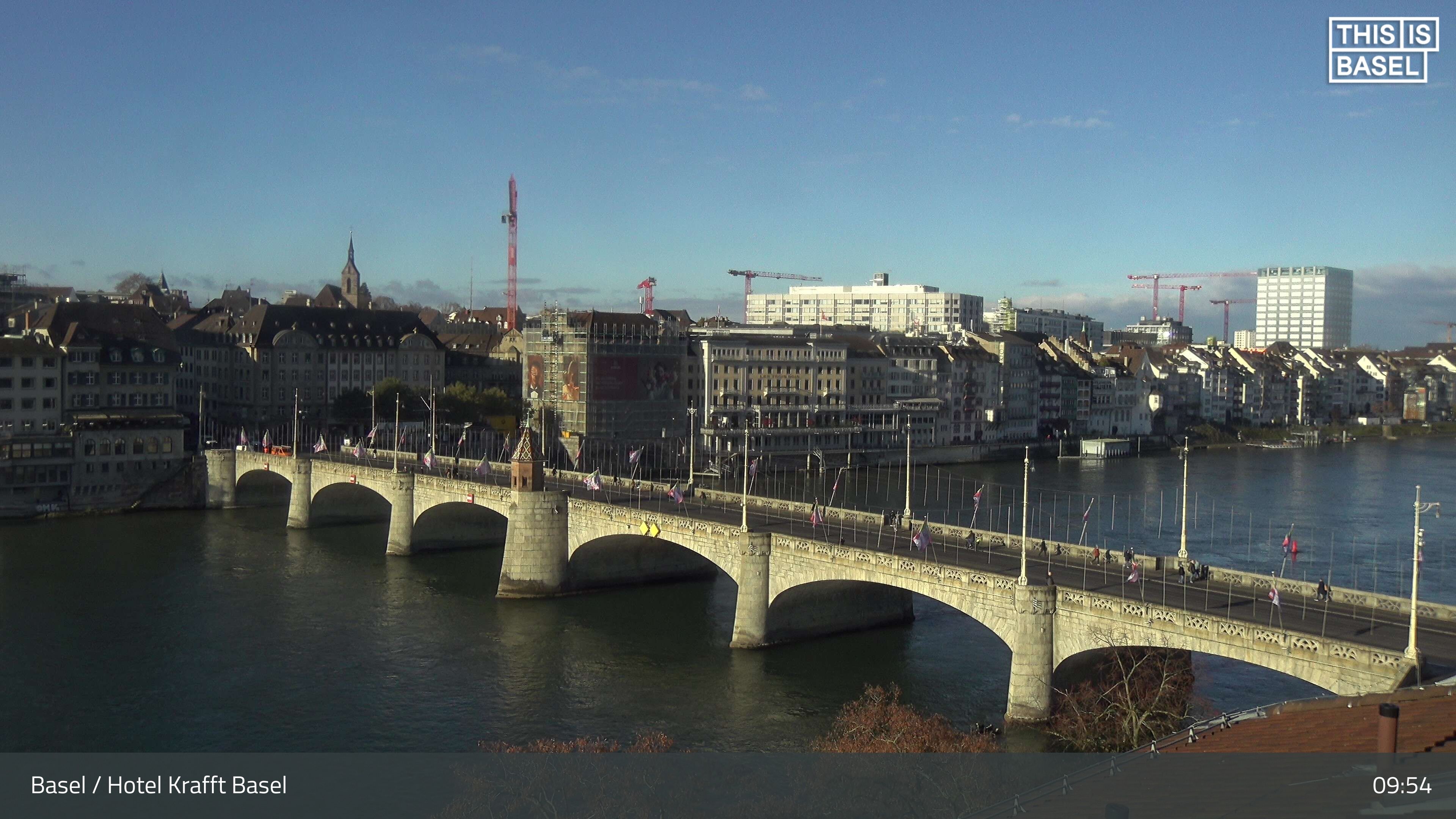 Basel: Middle Bridge, Basel - Martinskirche - Rhine Promenade - Pfalz - Basel Minster - Peterskirche - Wettsteinbrücke - Universität Basel - Spalentor