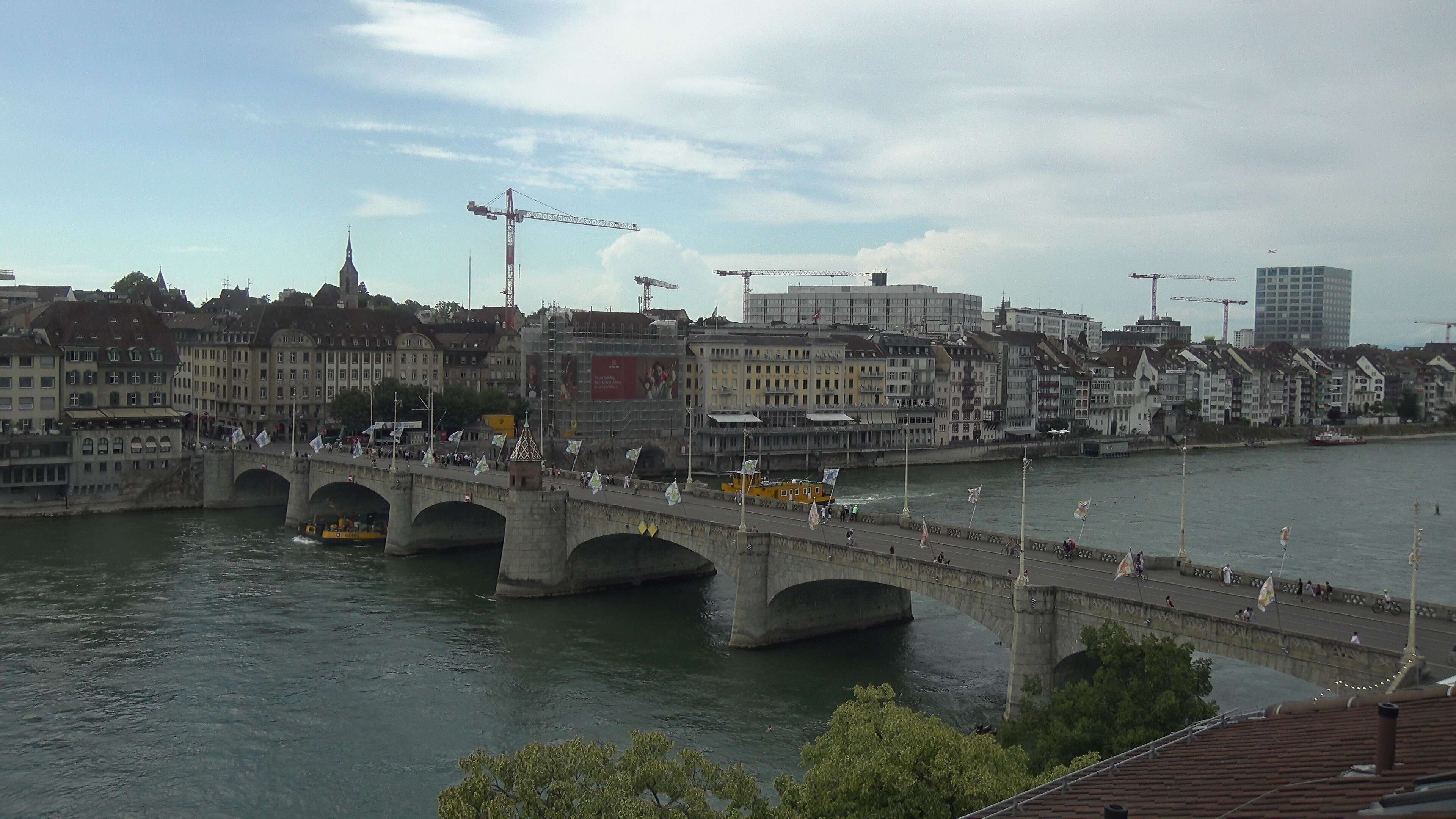 Basel: Middle Bridge, Basel - Martinskirche - Rhine Promenade - Pfalz - Basel Minster - Peterskirche - Wettsteinbrücke - Universität Basel - Spalentor