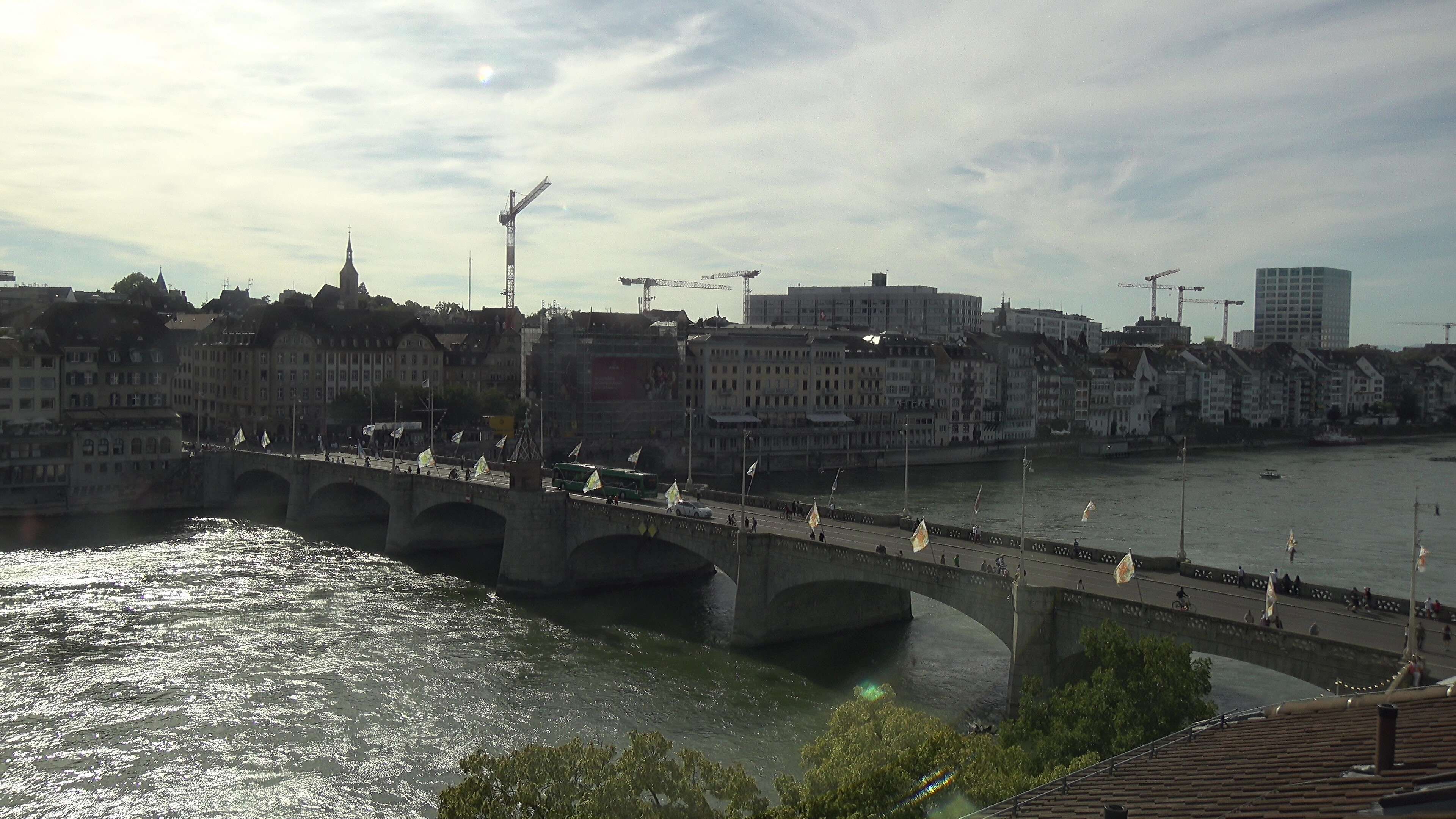 Basel: Middle Bridge, Basel - Martinskirche - Rhine Promenade - Pfalz - Basel Minster - Peterskirche - Wettsteinbrücke - Universität Basel - Spalentor