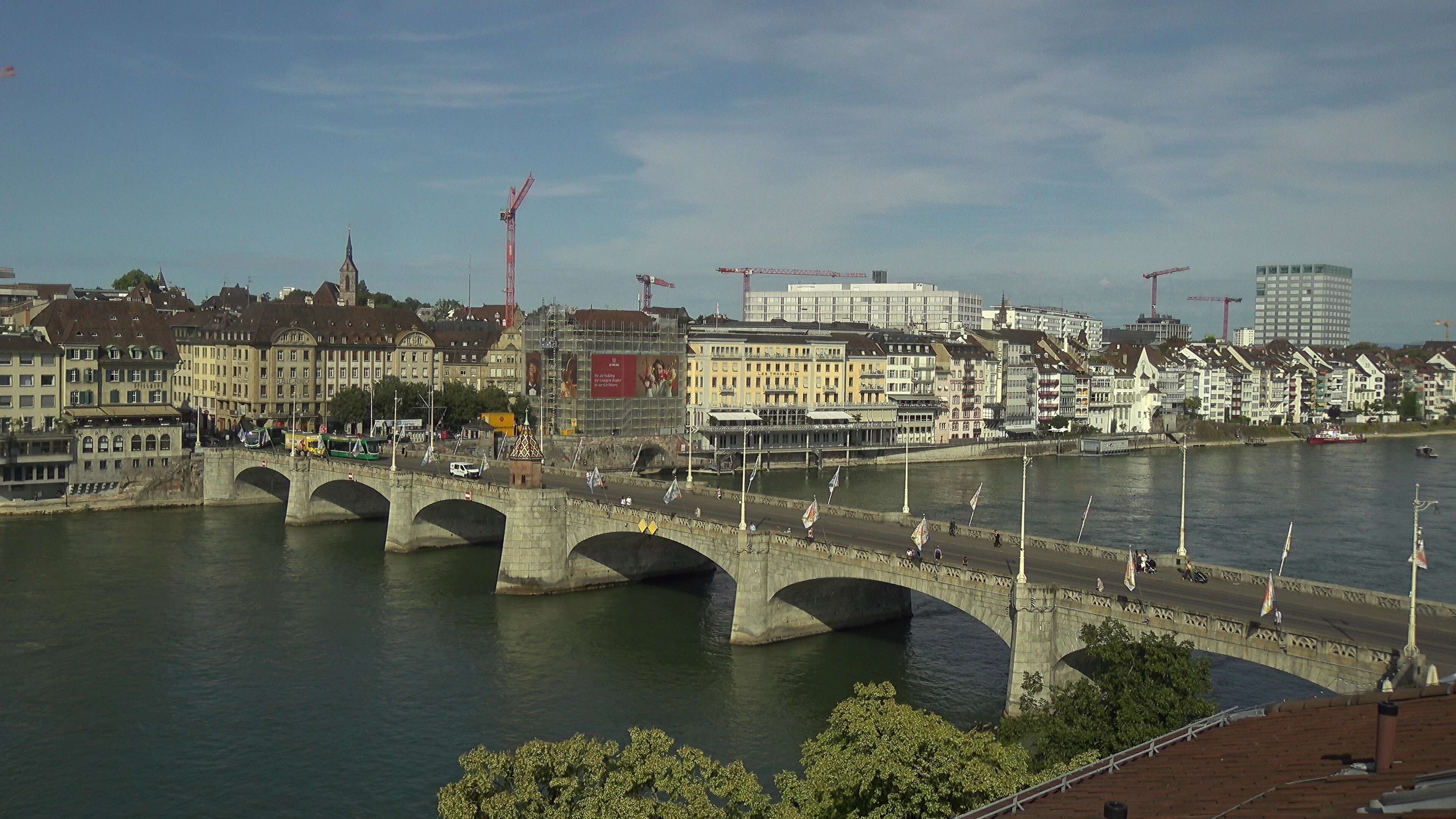 Basel: Middle Bridge, Basel - Martinskirche - Rhine Promenade - Pfalz - Basel Minster - Peterskirche - Wettsteinbrücke - Universität Basel - Spalentor