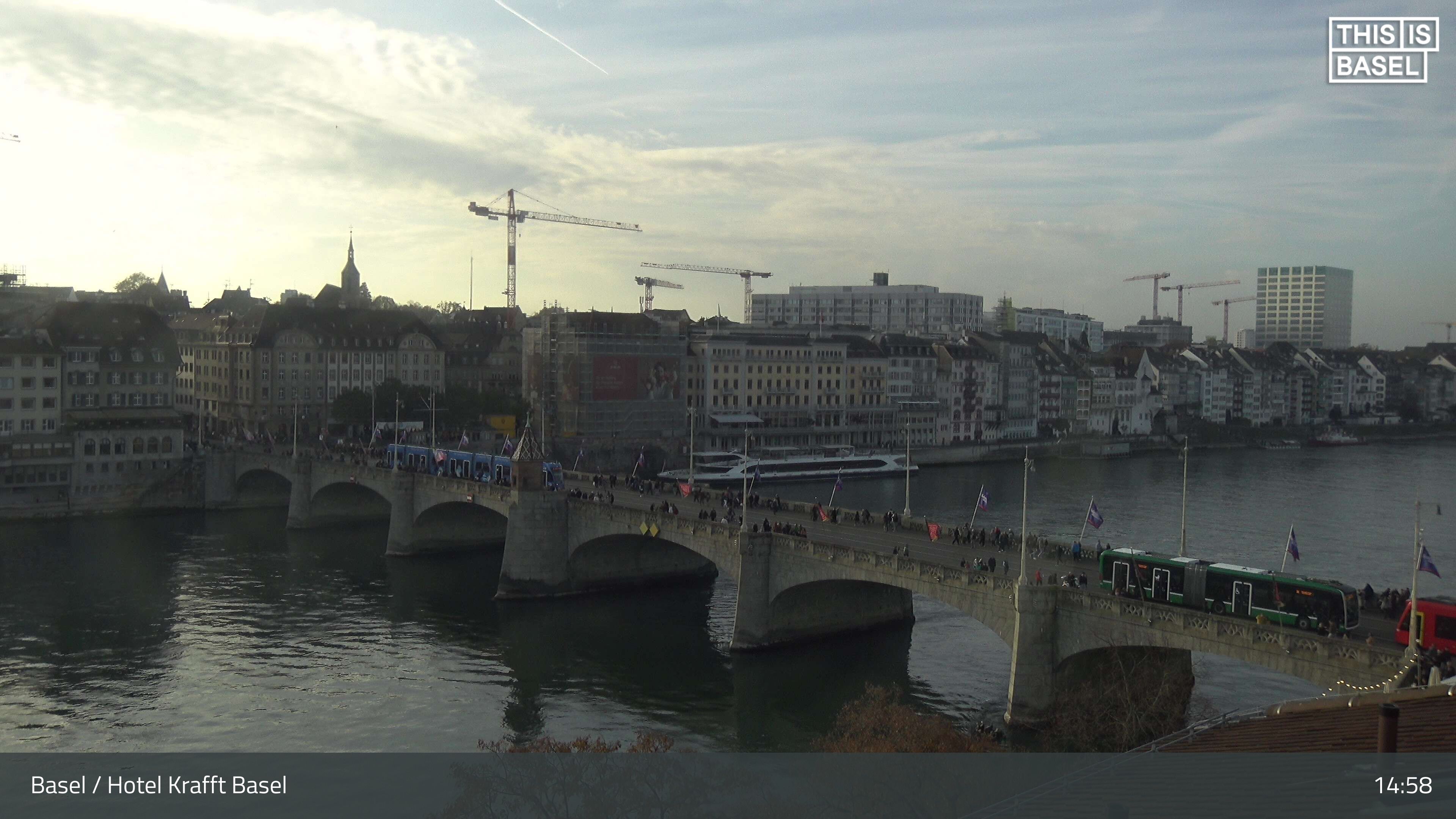 Basel: Middle Bridge, Basel - Martinskirche - Rhine Promenade - Pfalz - Basel Minster - Peterskirche - Wettsteinbrücke - Universität Basel - Spalentor