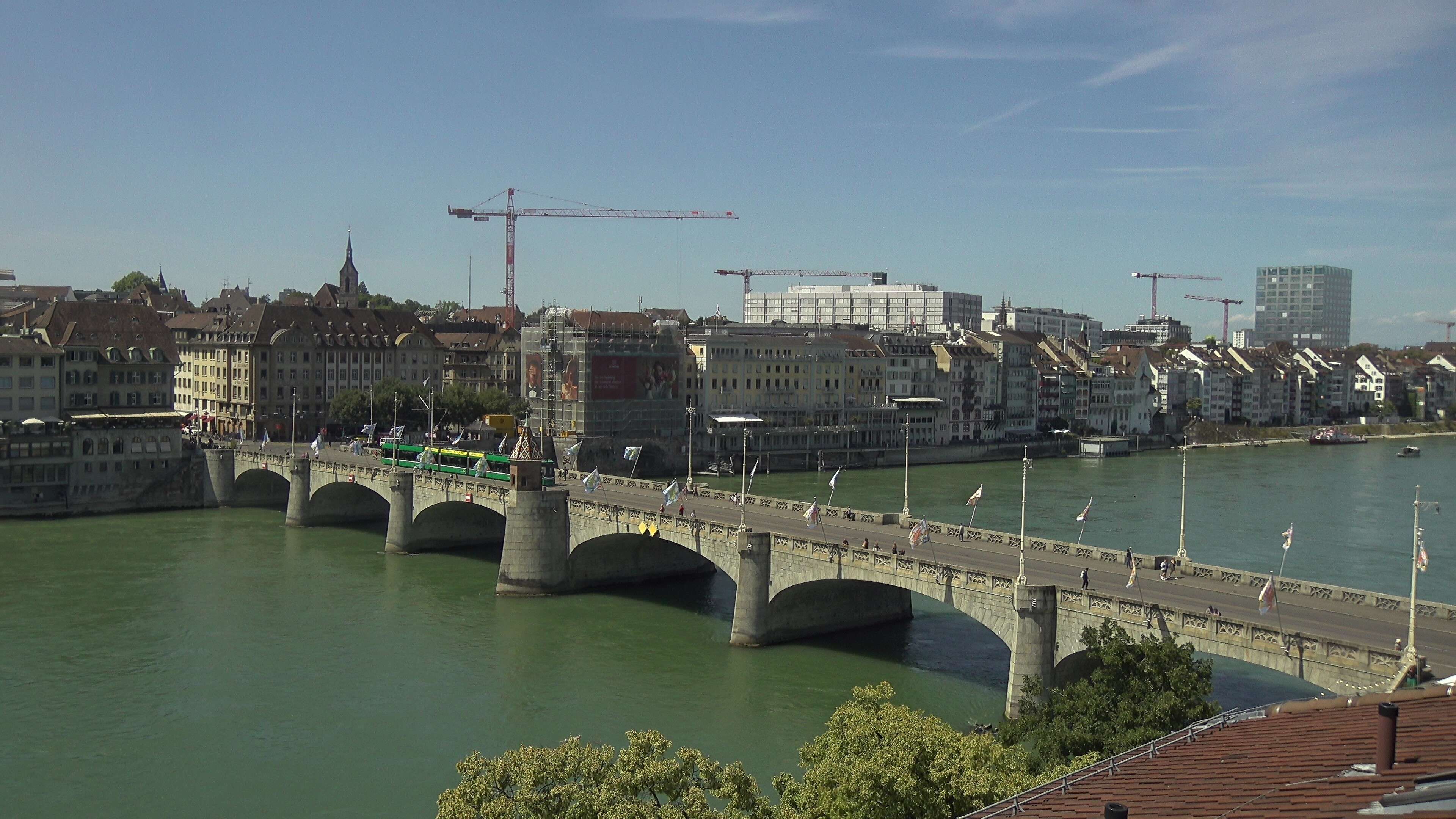 Basel: Middle Bridge, Basel - Martinskirche - Rhine Promenade - Pfalz - Basel Minster - Peterskirche - Wettsteinbrücke - Universität Basel - Spalentor