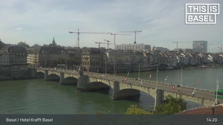 Basel: Martinskirche - Peterskirche - Middle Bridge, Basel - Basel Minster - Pfalz - Universität Basel - Spalentor - Rhine Promenade - Wettsteinbrücke
