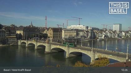 Basel: Martinskirche - Peterskirche - Middle Bridge, Basel - Basel Minster - Pfalz - Universität Basel - Spalentor - Rhine Promenade - Wettsteinbrücke